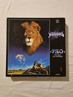 NIB 1996 Milton Bradley Schimmel 750 Piece Lion Puzzle